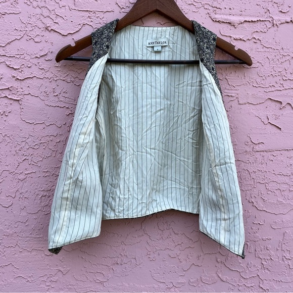 Ann Taylor Vest Waistcoat Size 8 - Picture 5 of 8